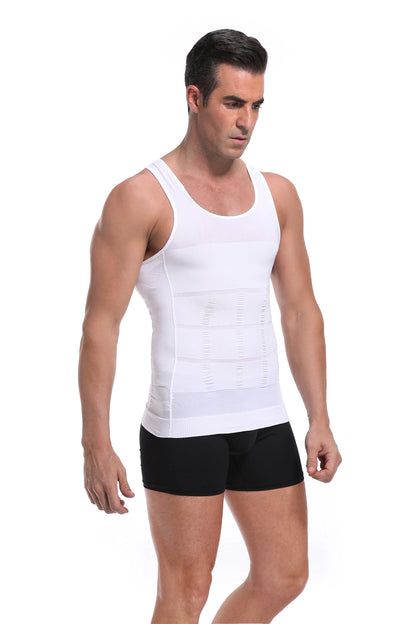 Men's Slimming Body Shaper Vest - Streamlined Compression Support, Tummy & Chest Sculpting, Breathable Everyday Wear by Anti Spier