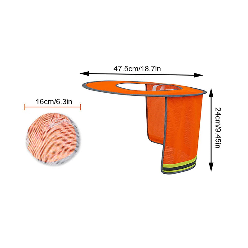 Summer Sun Shade Safety Hard Hat Neck Shield Helmets Reflective Mesh Reflective Cap Cover For Construction Workers by Anti Spier