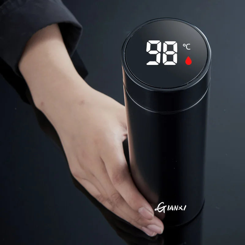 GIANXI Intelligent Digital Display Vacuum Cup One Touch Display Temperature Stainless Steel Cups Keep Heat And Cold Water Cup by Anti Spier