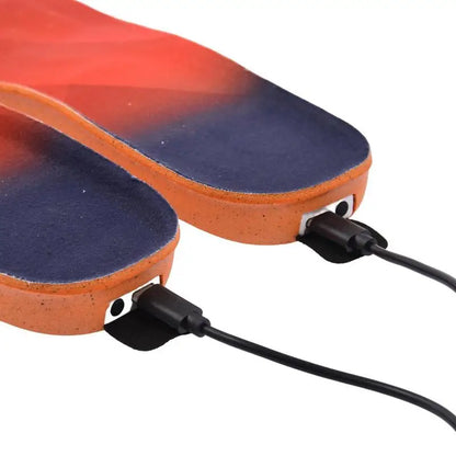 Heated Insoles USB Rechargeable Foot Warmer With Remote Control Cuttable Electric Heated Insoles For Men Women Outdoor Hunting by Anti Spier