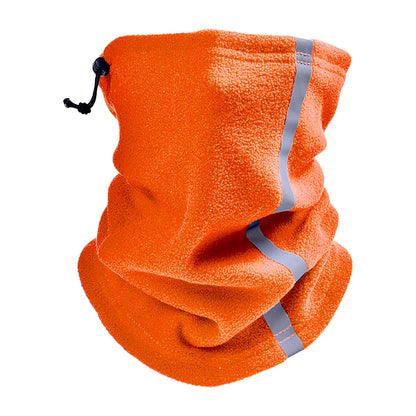 Winter Cycling Motorcycle Bandana Thermal Fleece Warm Buff Neck Scarf Face Cover Reflective Neck Tube Facemask Multi-Functional by Anti Spier