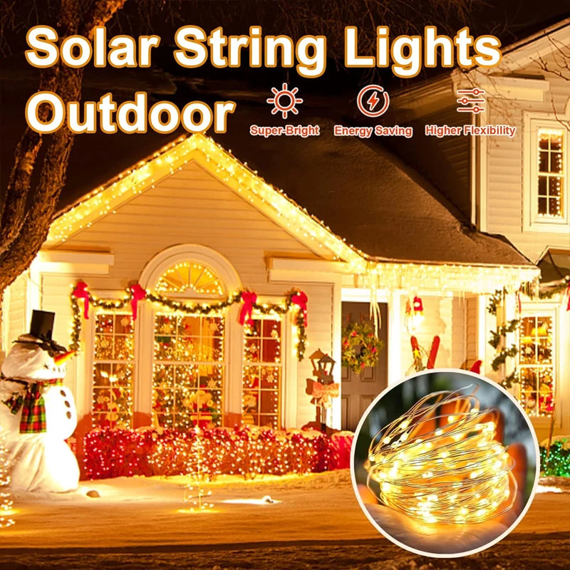 50/100/200/300LED Solar Light Outdoor Lamp String Lights For Holiday Christmas Party Waterproof Fairy Lights Garden Garland Lamp by Anti Spier