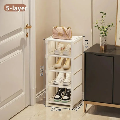 Multi-Layer Stackable Shoe Cabinet Shoes Storage Rack foldable free combination shoe rack For Entry Wall Corner Shoes Shelf by Anti Spier