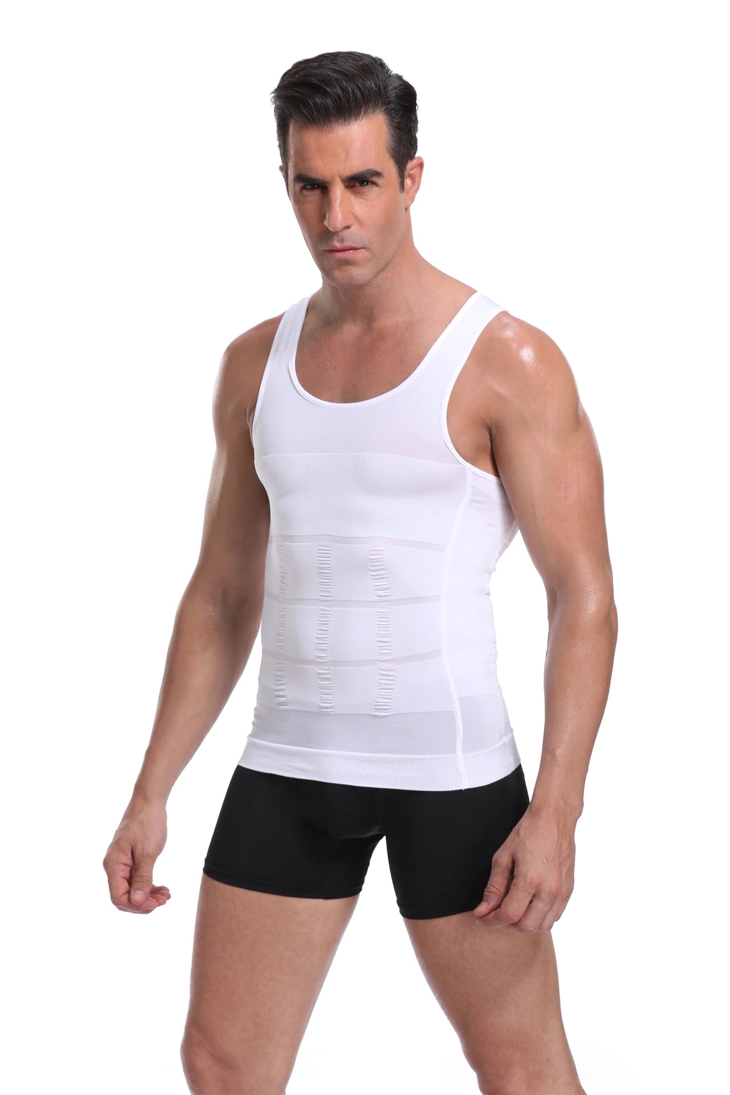 Men's Slimming Body Shaper Vest - Streamlined Compression Support, Tummy & Chest Sculpting, Breathable Everyday Wear by Anti Spier