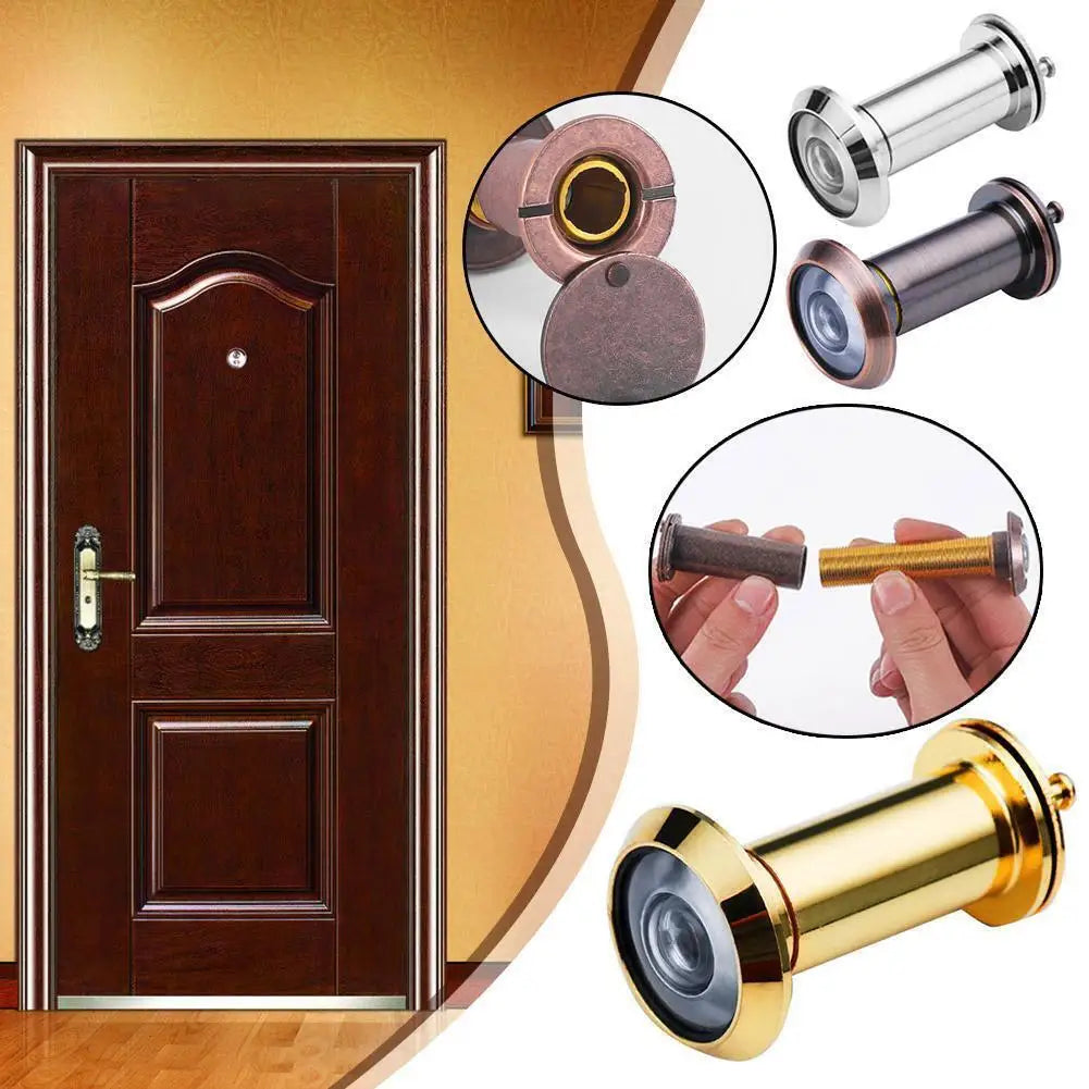 Front Door Peephole Viewer Apartment Essentials Security Cat Eye Mirror New 2024 by Anti Spier