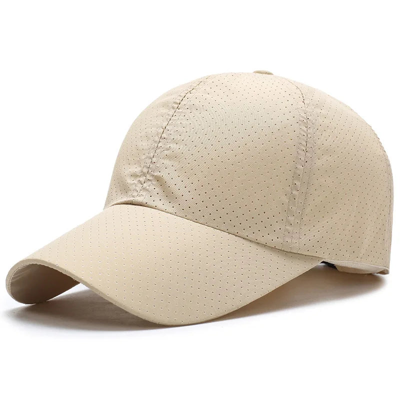 Quick-Drying Hat Men Women Casual Sunscreen Versatile Baseball Cap Outdoor Sunshade Summer Punched Breathable Duck Tongue Hat by Anti Spier