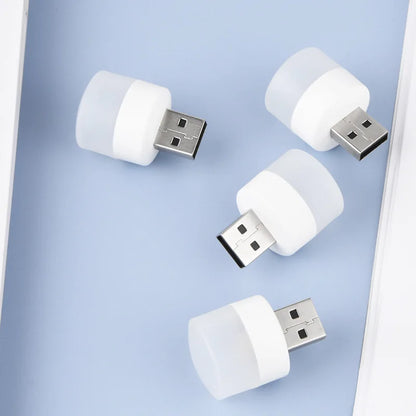 4 piece Mini USB Plug Lamp 5V 1.2W Super Bright Eye Protection Book Light Computer Mobile Power Charging USB Small Night Light by Anti Spier