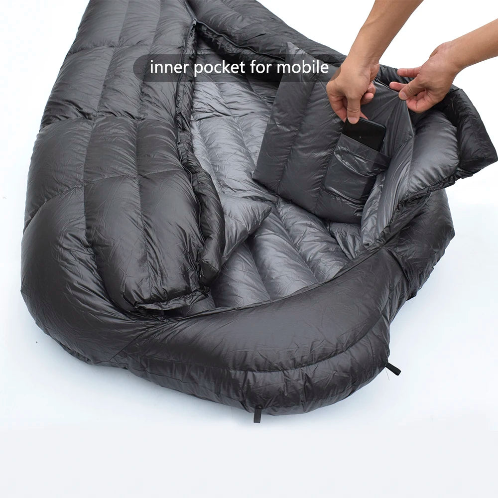 Kamperbox Winter Sleeping Bags Camping Down Sleeping Bags Winter Outdoor Ultralight Sleeping Bags Camping Equipments by Anti Spier