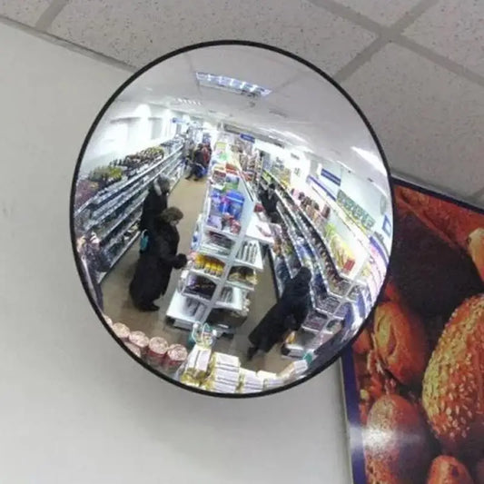 Outdoor Convex Mirror 11.8in Round Adjustable Security Mirror Wide Angle Blind Spot Store Mirror Corner Mirror For Trucks by Anti Spier