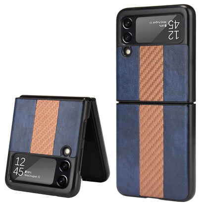 For Samsung Galaxy Z Flip 3 5G Slim Folding Leather Shockproof Phone Case Cover by Anti Spier