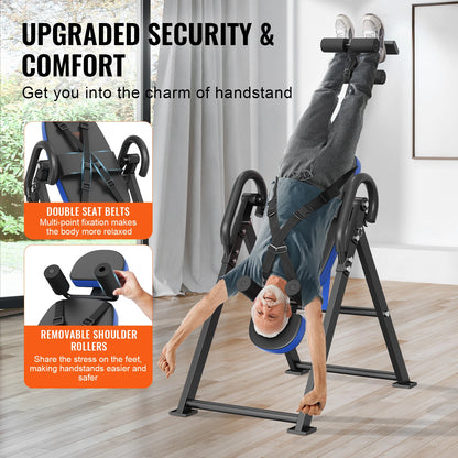 Inversion Table Heavy Duty Inversion Table Decompression Back Stretcher Machine Strength Training Equipment with Headrest by Anti Spier