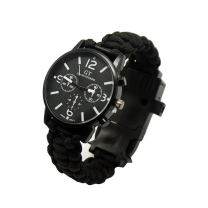 Outdoor Multi function Camping Survival Watch Bracelet Tools With LED Light by Anti Spier