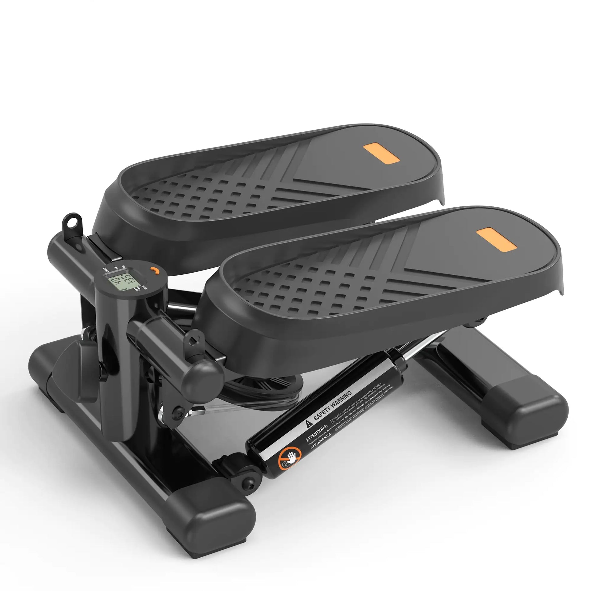 Home Office Exercise 330LBS Capacity Mini Stepper With Resistance Bands And LCD Monitor by Anti Spier