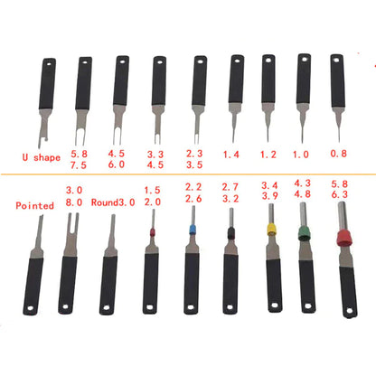 18Pcs Heavy Duty Thick Car Terminal Removal Kit Wire Connector Pin Release Tool by Anti Spier