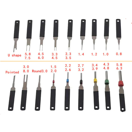 18Pcs Heavy Duty Thick Car Terminal Removal Kit Wire Connector Pin Release Tool by Anti Spier