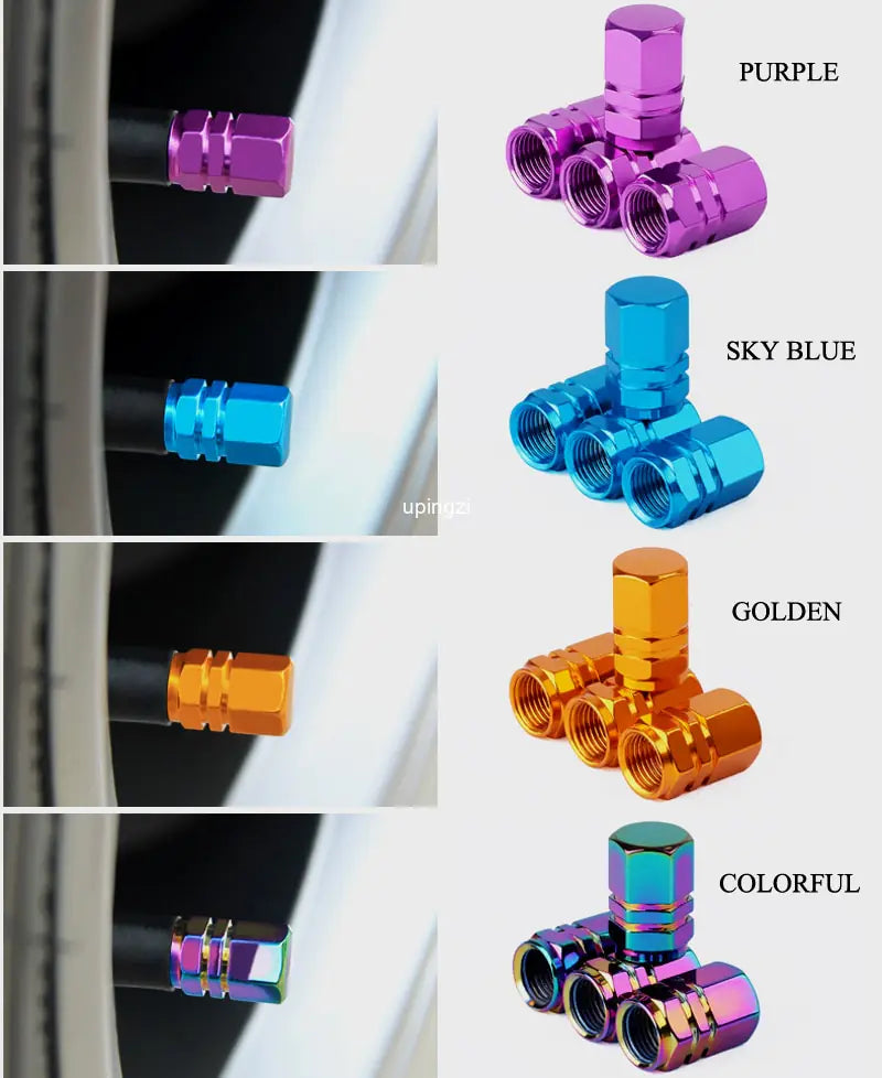 Aluminum Alloy Car Wheel Tire Valve Caps by Anti Spier