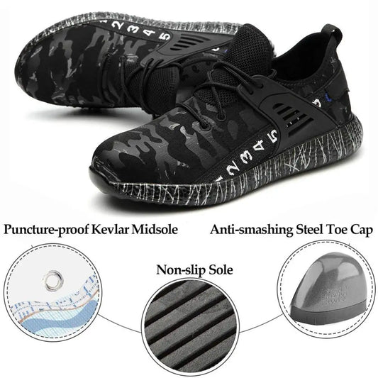 Men's Work Safety Shoes by Anti Spier