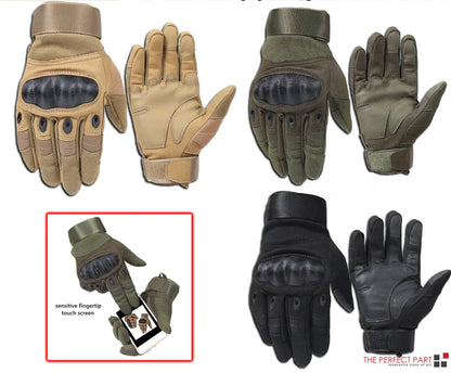 Tactical Motorcycle Motocross Full Finger Gloves Motorbike Riding Racing Mittens by Anti Spier