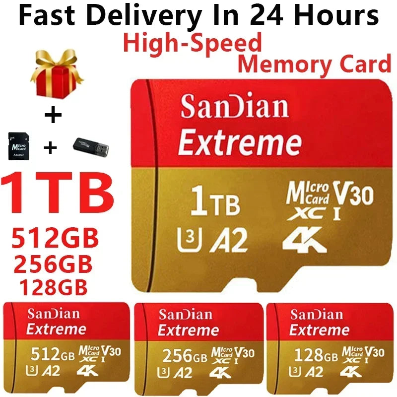 Original SD Card 2TB Large Capacity Memory Card 1TB Micro Mini TF Card 64GB High Speed Flash Card 32GB For PC/Desktop/Mac/Camera by Anti Spier