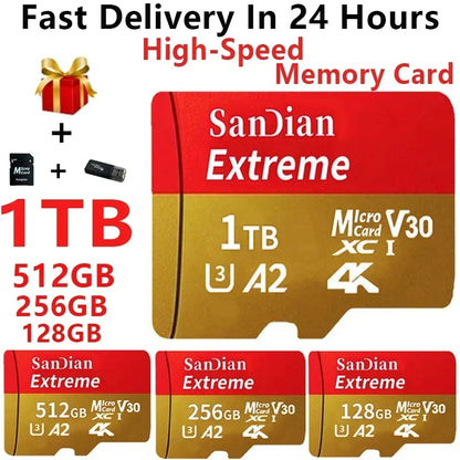 Original SD Card 2TB Large Capacity Memory Card 1TB Micro Mini TF Card 64GB High Speed Flash Card 32GB For PC/Desktop/Mac/Camera by Anti Spier