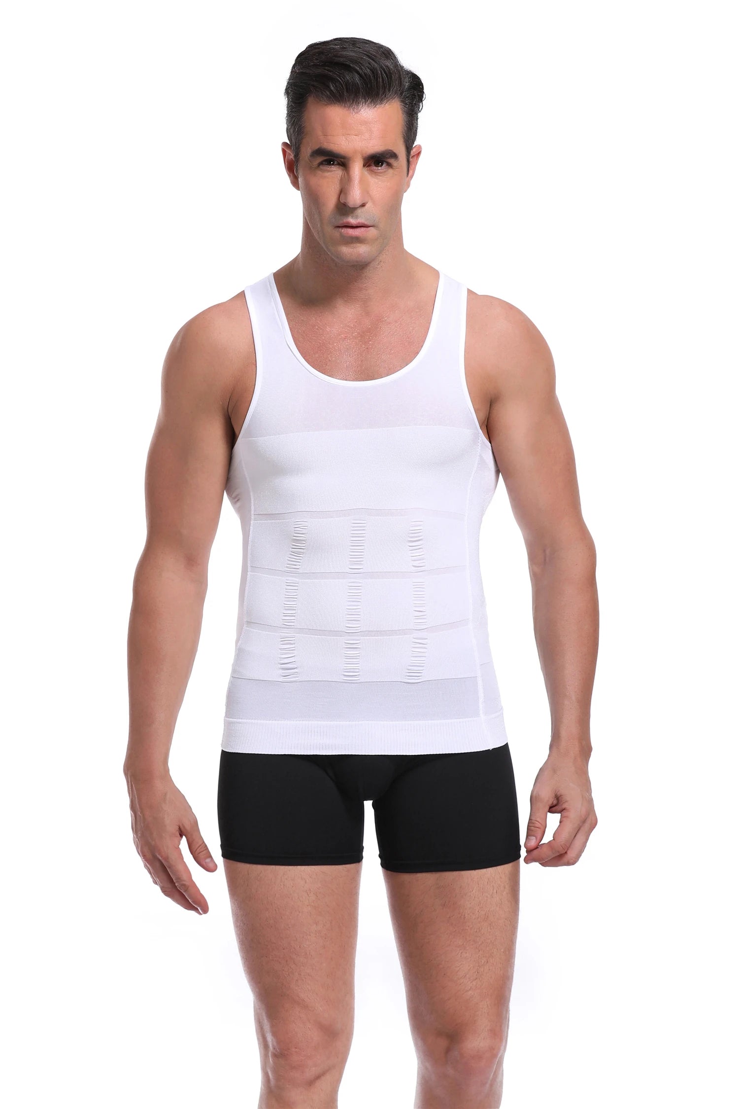 Men's Slimming Body Shaper Vest - Streamlined Compression Support, Tummy & Chest Sculpting, Breathable Everyday Wear by Anti Spier