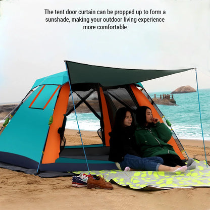 Outdoor Automatic Quick Open Tent Waterproof Camping Tent 3-4 Person Instant Setup Tent by Anti Spier