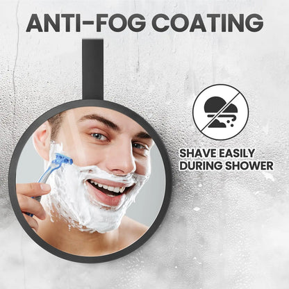 TAILI Shower Mirror Fogless for Shaving, Removable Anti Fog Wall Hanging Mirror for Travel Camping, Shower, Bathroom Mirror by Anti Spier