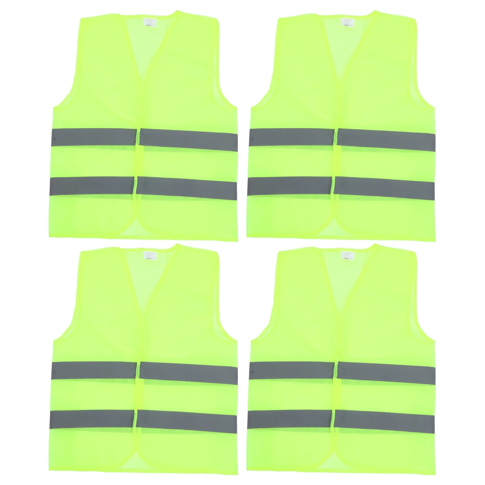 4 PCS High Visibility Cycling Riding Vests Reflective Safety Vests Jackets for Outdoor Construction Work Safety Road Traffic San by Anti Spier