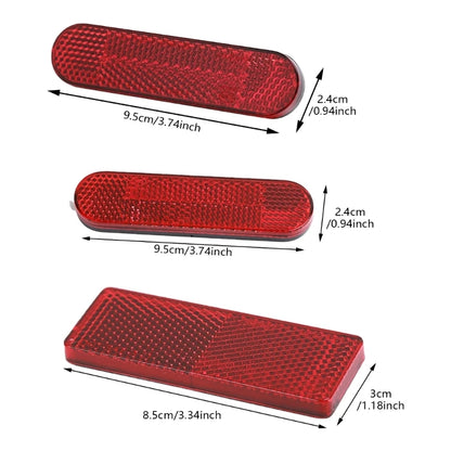 2024 New Reflective Mud Flap Reflectors Accessories For Motorized Bikes Electric Scooters Motorcycles, Improves Nighttime Safety by Anti Spier