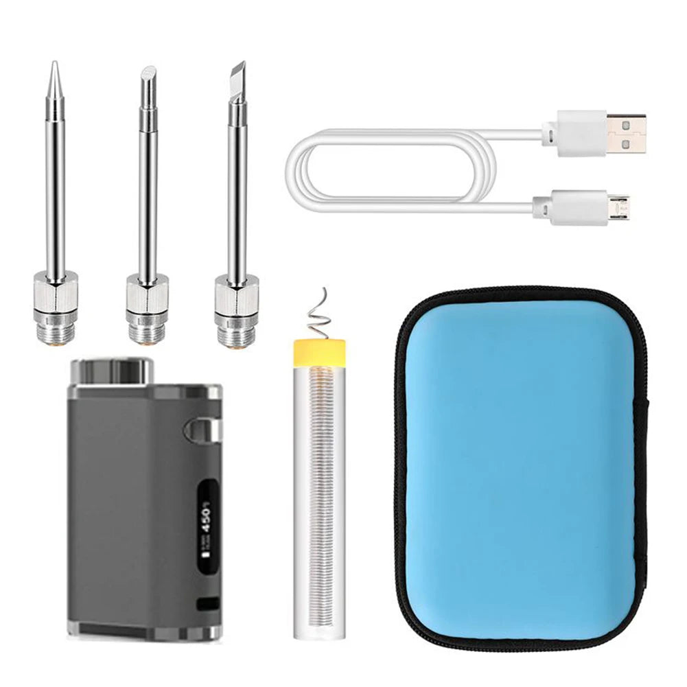 Rechargeable Soldering Iron Wireless Battery Soldering Iron With USB Charging 1w75w High Power With 3 Tips For Outdoor Soldering by Anti Spier