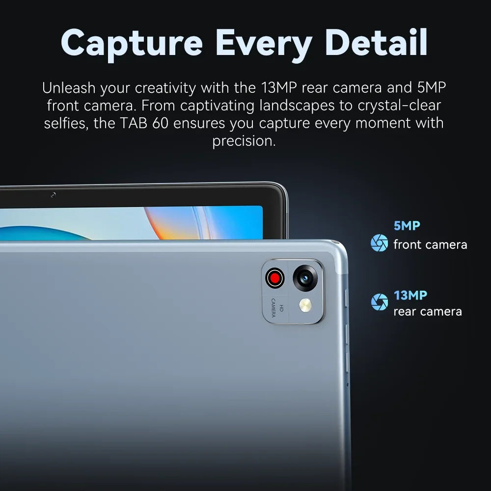Cubot TAB 60 Tablet Octa core Android 13 8GB RAM(4GB+4GB) +128GB ROM 10.1" HD+ Screen Wi-Fi 6 13MP Rear Camera 6000mAh Battery by Anti Spier