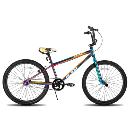Hiland BMX Bike,24 26 inch,Beginner-Level to Advanced Riders with 2 Pegs,Kid’s Adults Bicycles, Multiple Colors by Anti Spier