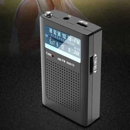 Pocket Radios Built-in Antenna Battery Operated AM FM Radio with Loud Speaker Dual-channel Stereo for Elderly Gifts by Anti Spier