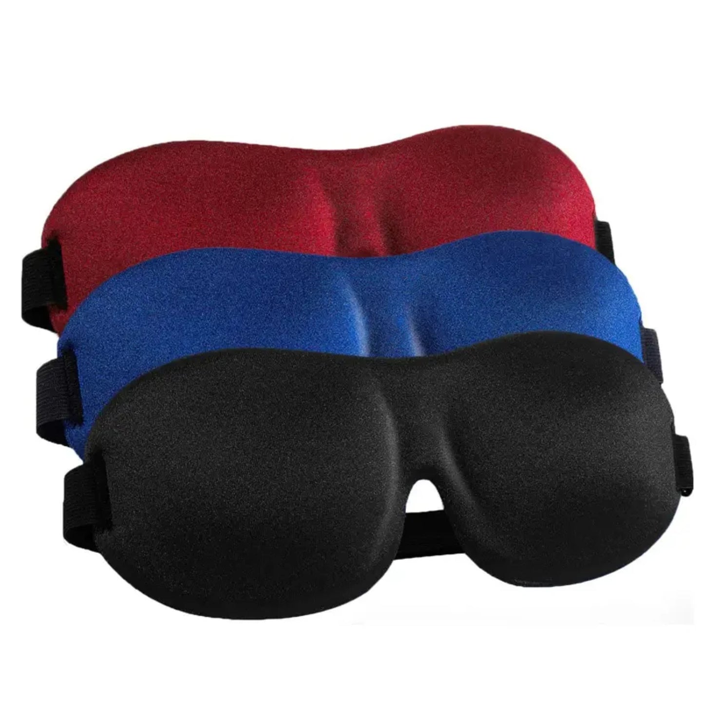 Ultimate Relaxation Deluxe Premium Ultra-Soft 3pcs Sleep Eye Mask Set - High-Quality Contoured Cup Blindfold for Restful Night, by Anti Spier