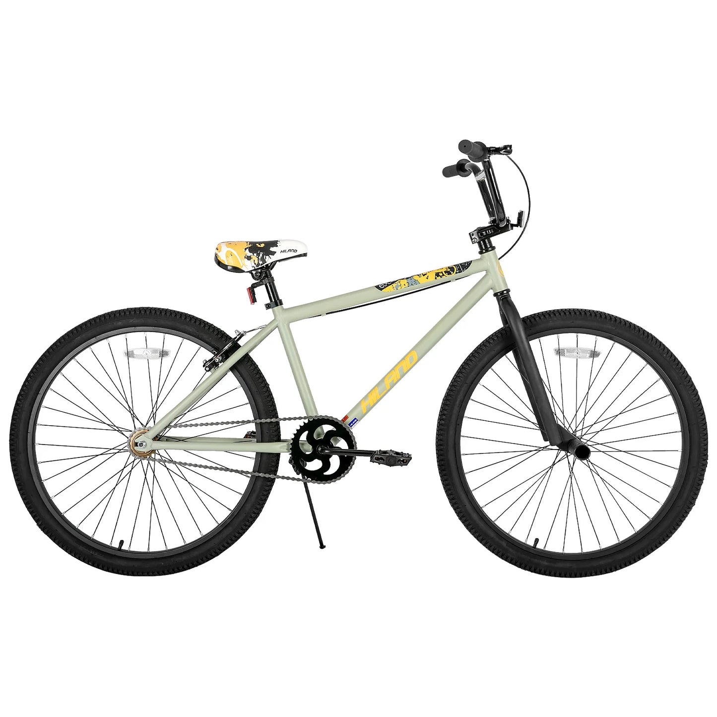 Hiland BMX Bike,24 26 inch,Beginner-Level to Advanced Riders with 2 Pegs,Kid’s Adults Bicycles, Multiple Colors by Anti Spier