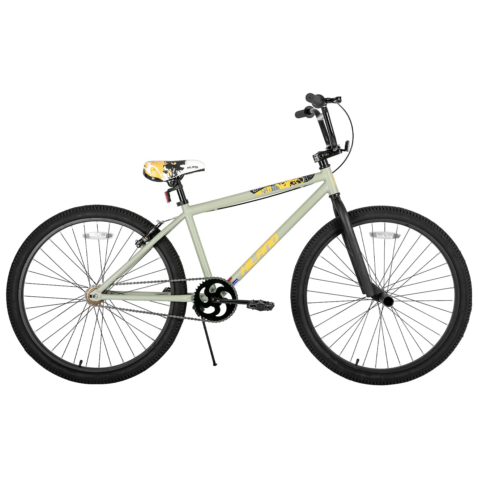 Hiland BMX Bike,24 26 inch,Beginner-Level to Advanced Riders with 2 Pegs,Kid’s Adults Bicycles, Multiple Colors by Anti Spier