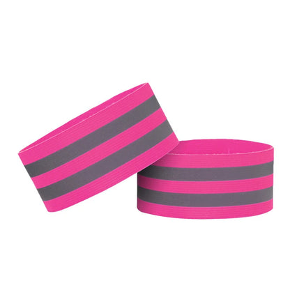 2Pcs Night Running Reflective Arm Bands For Wrist Ankle Leg LED Reflector Armband Night Cycling Safety Light Tape Led Strap by Anti Spier