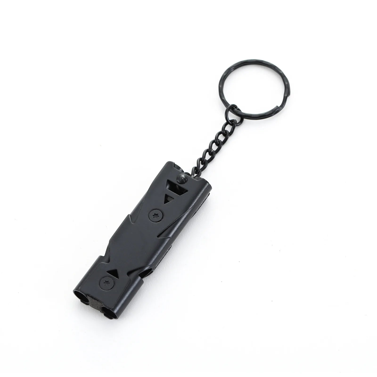 1Pcs Double Pipe Whistle Pendant Keychain High Decibel Portable Outdoor Survival Emergency Camping Tool Multifunction Whistle by Anti Spier