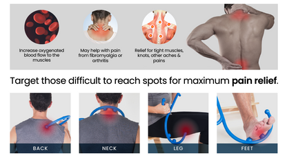 Trigger Point Hook Massage Tools for Manual Pain Relief and Therapy Handheld Back Neck Leg Shoulder Foot by Anti Spier