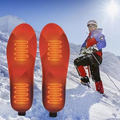 Heated Insoles USB Rechargeable Foot Warmer With Remote Control Cuttable Electric Heated Insoles For Men Women Outdoor Hunting by Anti Spier
