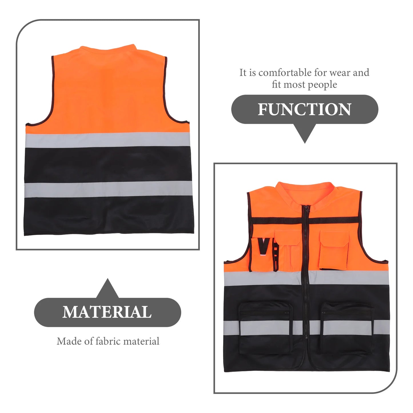 Running Vest Reflective Safety Clothing High Visibility Construction at Night Security Woman by Anti Spier