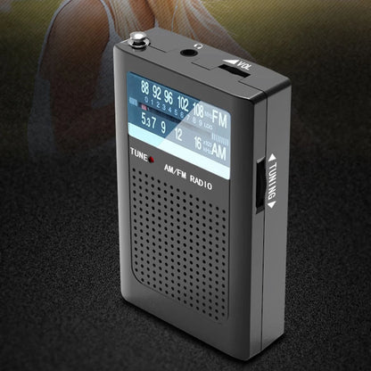 Pocket Radios Built-in Antenna Battery Operated AM FM Radio with Loud Speaker Dual-channel Stereo for Elderly Gifts by Anti Spier
