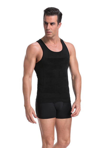 Men's Slimming Body Shaper Vest - Streamlined Compression Support, Tummy & Chest Sculpting, Breathable Everyday Wear by Anti Spier