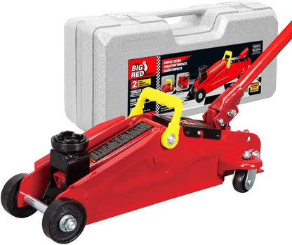 TAM82012 Torin Hydraulic Trolley Service/Floor Jack with Blow Mold Carrying Storage Case, 2 Ton (4,000 lb) Capacity, Red by Anti Spier