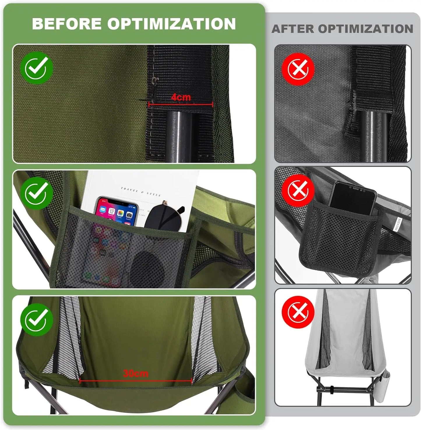 Outdoor Camping Ultralight Folding Chair Travel Chair Fishing BBQ Hiking Strong High Load 150kg Beach Oxford Cloth Fishing Chair by Anti Spier