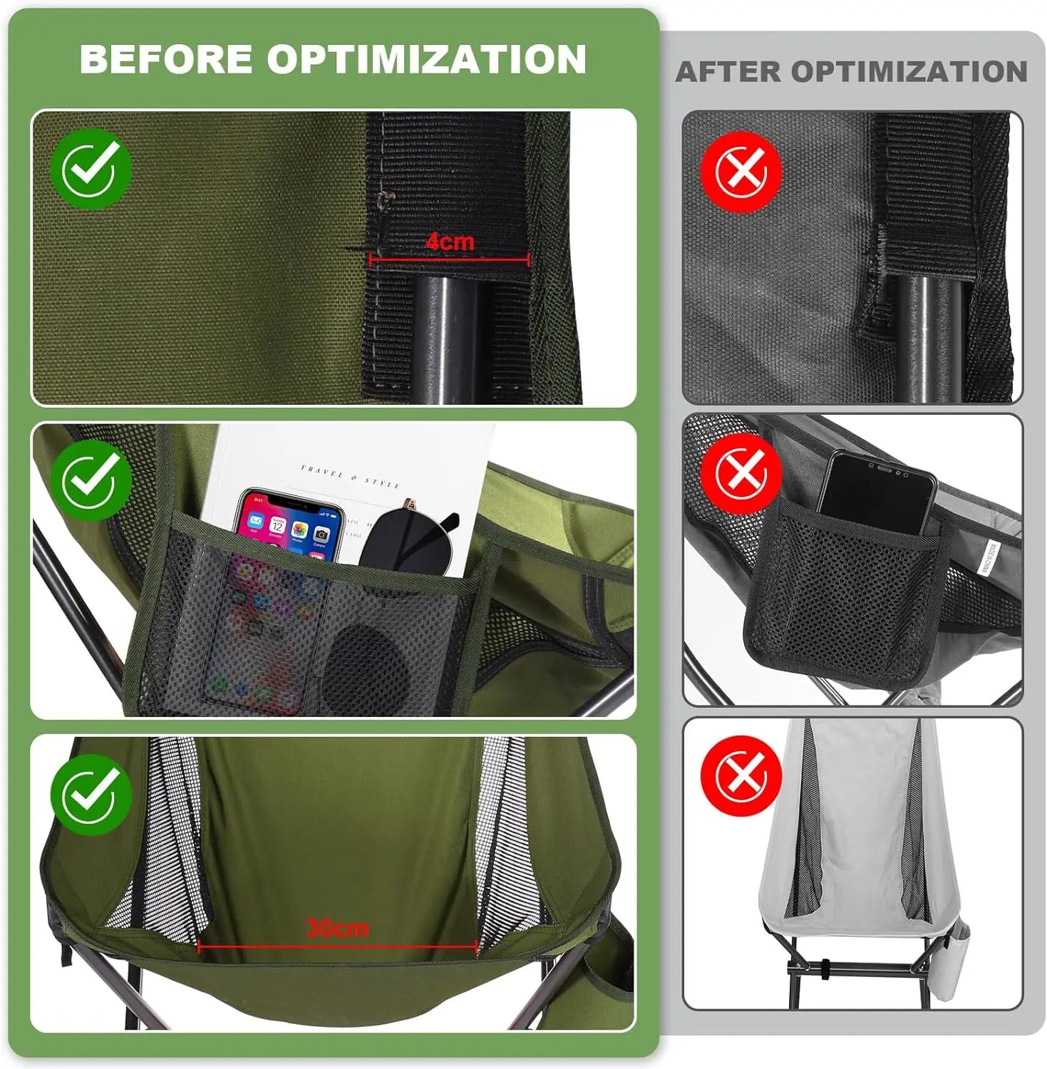 Outdoor Camping Ultralight Folding Chair Travel Chair Fishing BBQ Hiking Strong High Load 150kg Beach Oxford Cloth Fishing Chair by Anti Spier