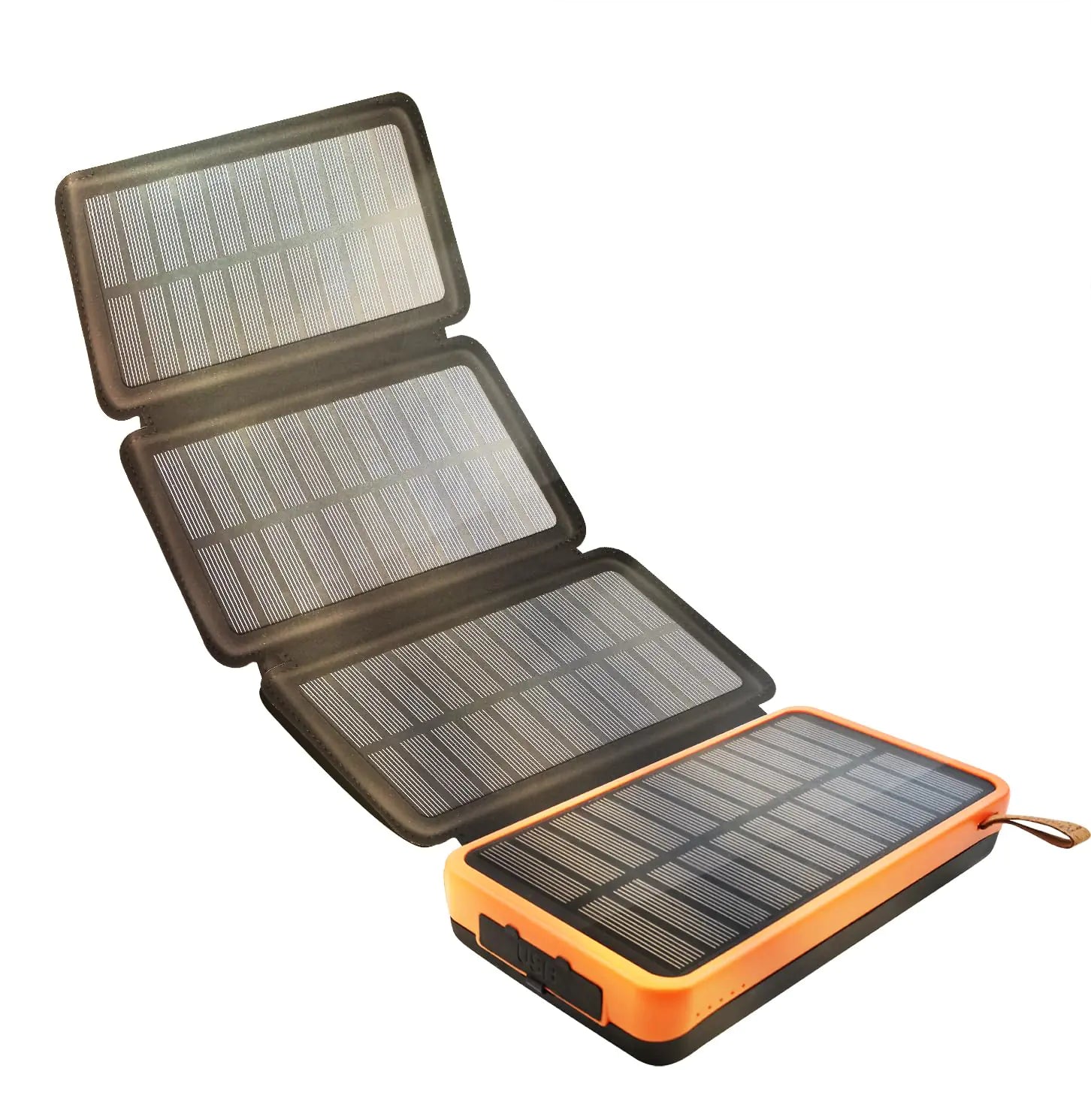 Solar Charger 20000mAH Power Bank Fast Charging 4 Solar Panels Built-in Super Bright LED Flashlight Outdoor USB C External Battery Pack with Dual USB Output for Smartphone Tablet etc by Anti Spier