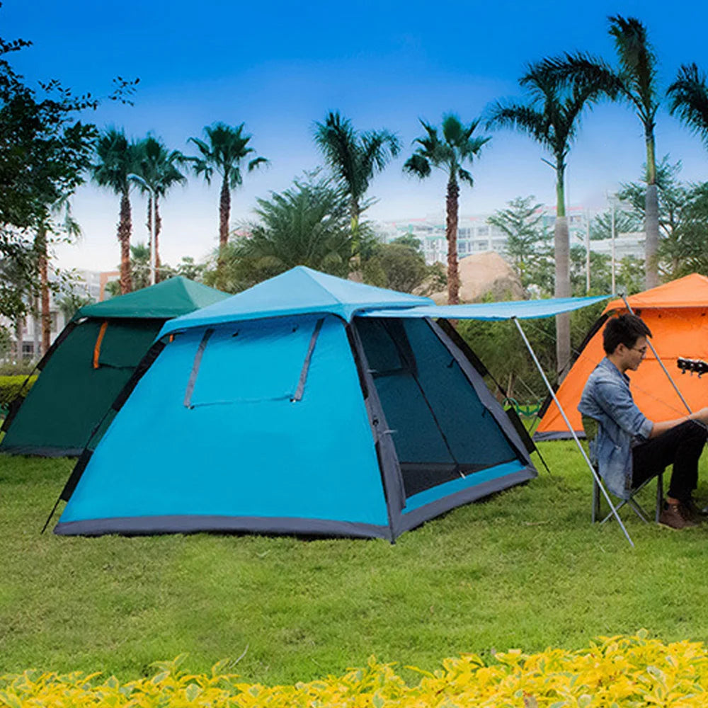 Outdoor Automatic Quick Open Tent Waterproof Camping Tent 3-4 Person Instant Setup Tent by Anti Spier