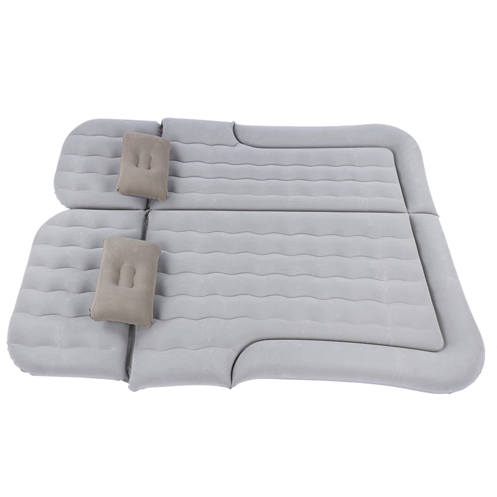 2‑In‑1 Multifunction Inflatable Travel Mattress PVC Flocking Soft Sleeping Rest Cushion for Car SUV by Anti Spier