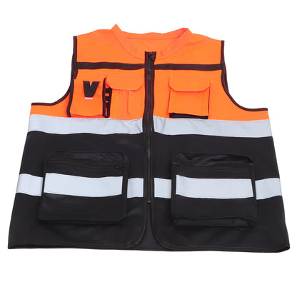 White Vest Reflective Safety Clothing Running Night Cycling Riding Nylon Fabric Men's Vests by Anti Spier